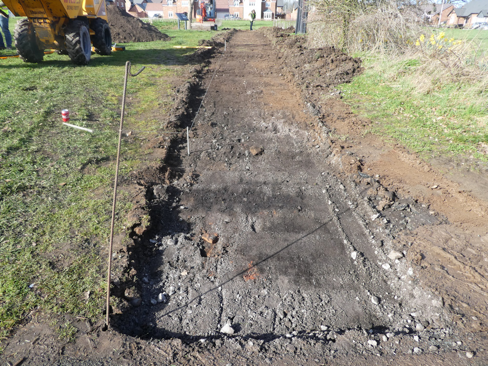 excavated pathway excavated pathway