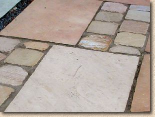 mixed brown tumbled setts